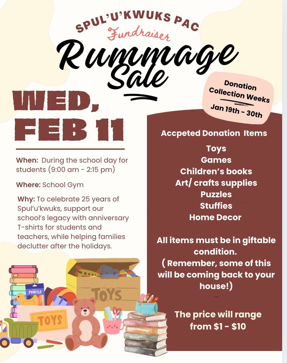 Rummage Sale Fundraiser Event